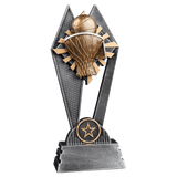 Basketball Sun Ray Resin Trophy - Custom Engraved Award