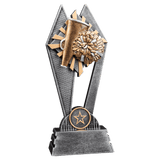 Cheer Sun Ray Resin Trophy - Custom Engraved Award
