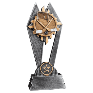 Hockey Sun Ray Resin Trophy - Custom Engraved Award