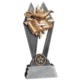 Lamp-Of-Knowledge Sun Ray Resin Trophy - Custom Engraved Award