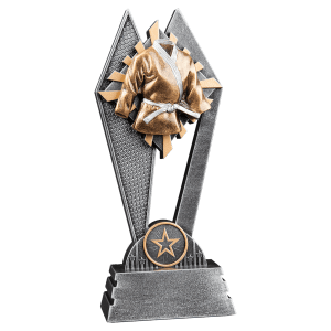 Martial-Arts Sun Ray Resin Trophy - Custom Engraved Award