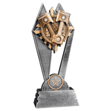 Racing Sun Ray Resin Trophy - Custom Engraved Award