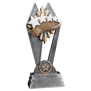 Star-Performer Sun Ray Resin Trophy - Custom Engraved Award