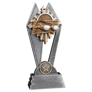 Swimming Sun Ray Resin Trophy - Custom Engraved Award