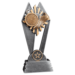 Track Sun Ray Resin Trophy - Custom Engraved Award