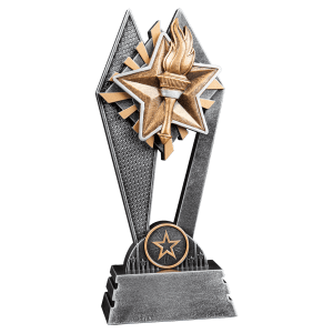 Victory Sun Ray Resin Trophy - Custom Engraved Award