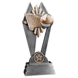 Volleyball Sun Ray Resin Trophy - Custom Engraved Award
