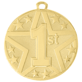 Gold Superstar Medal - Custom Engraved Award