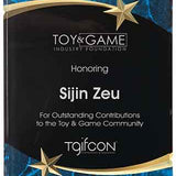 Shooting Star Acrylic Plaque - Custom Engraved Award