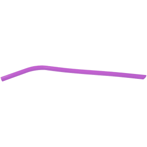 Purple Small Silicone Straw - Laser Engraved Gift
