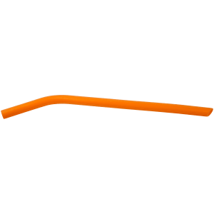 Orange Large Silicone Straw - Laser Engraved Gift