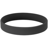 Black with White Engraving Silicone Bracelet/Band - Laser Engraved Gift