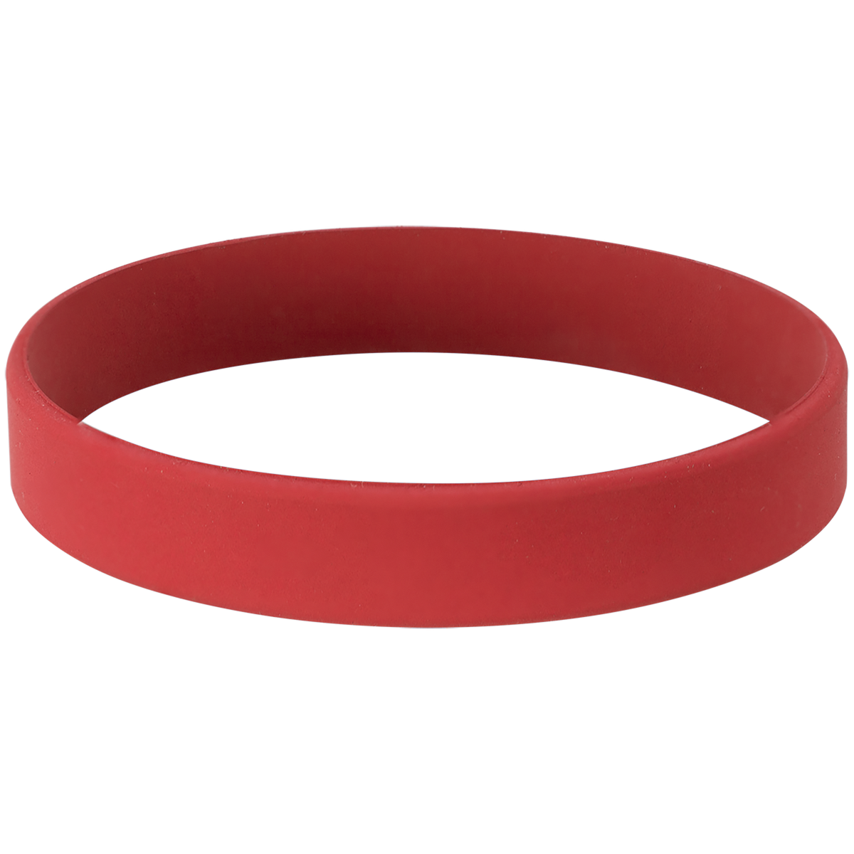 Red with White Engraving Silicone Bracelet/Band - Laser Engraved Gift