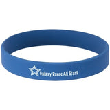 Blue with White Engraving Silicone Bracelet/Band - Laser Engraved Gift