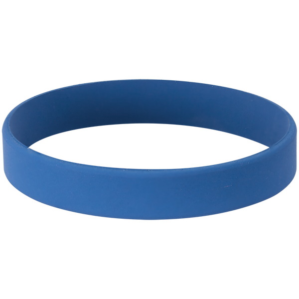 Blue with White Engraving Silicone Bracelet/Band - Laser Engraved Gift
