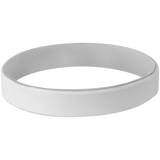 White with Black Engraving Silicone Bracelet/Band - Laser Engraved Gift