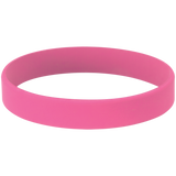 Pink with Black Engraving Silicone Bracelet/Band - Laser Engraved Gift