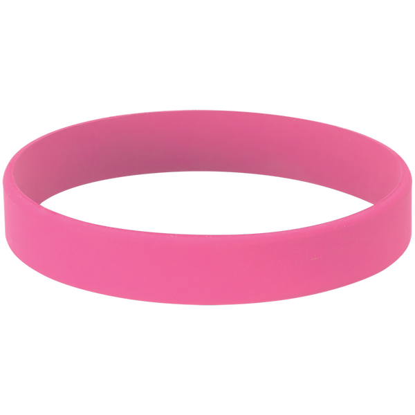 Pink with Black Engraving Silicone Bracelet/Band - Laser Engraved Gift