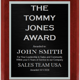 Value High Gloss Finish Plaque in 3 Colors - Custom Engraved Plaque