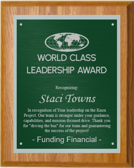 Value Oak Finish Plaque - Custom Engraved Plaque