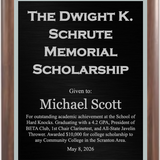 Walnut Finish Plaque with Cove Edge - Custom Engraved Plaque