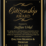 Value Piano Finish Plaque - Custom Engraved Plaque