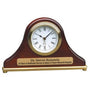 Rosewood Piano Finish Mantel Desk Clock - Laser Engraved Corporate Gift