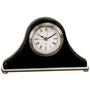 Piano Finish Mantel Desk Clock - Laser Engraved Corporate Gift
