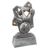 Bowling Triumph Resin Trophy - Custom Engraved Award
