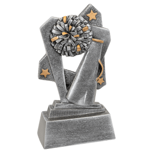 Cheer Triumph Resin Trophy - Custom Engraved Award