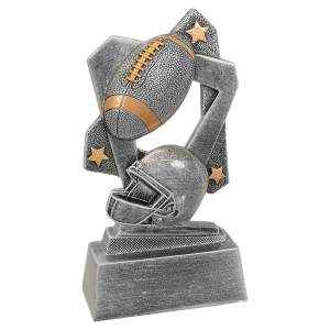 Football Triumph Resin Trophy - Custom Engraved Award