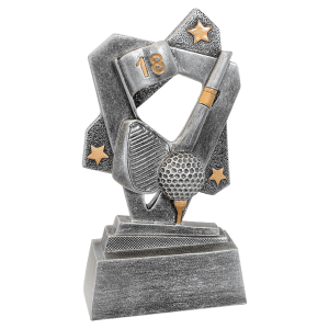 Golf Triumph Resin Trophy - Custom Engraved Award