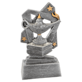 Lamp-Of-Knowledge Triumph Resin Trophy - Custom Engraved Award