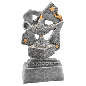 Lamp-Of-Knowledge Triumph Resin Trophy - Custom Engraved Award