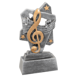 Music Triumph Resin Trophy - Custom Engraved Award