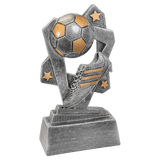 Soccer Triumph Resin Trophy - Custom Engraved Award