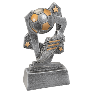 Soccer Triumph Resin Trophy - Custom Engraved Award