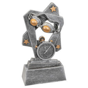 Swimming Triumph Resin Trophy - Custom Engraved Award