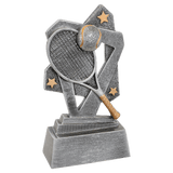 Tennis Triumph Resin Trophy - Custom Engraved Award