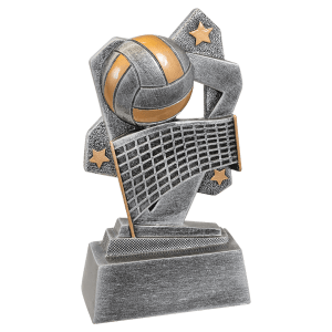 Volleyball Triumph Resin Trophy - Custom Engraved Award