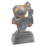 Volleyball Triumph Resin Trophy - Custom Engraved Award
