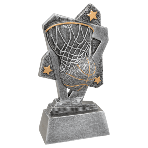 Basketball Triumph Resin Trophy - Custom Engraved Award