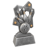Bowling Triumph Resin Trophy - Custom Engraved Award