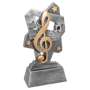 Music Triumph Resin Trophy - Custom Engraved Award