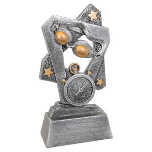 Swimming Triumph Resin Trophy - Custom Engraved Award
