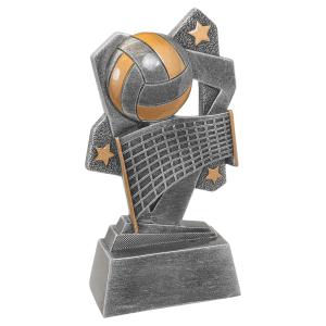 Volleyball Triumph Resin Trophy - Custom Engraved Award