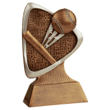 Baseball Triad Resin Trophy - Custom Engraved Award