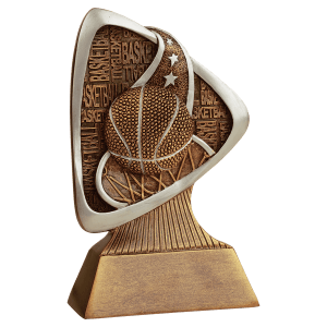 Basketball Triad Resin Trophy - Custom Engraved Award