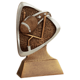 Football Triad Resin Trophy - Custom Engraved Award