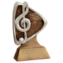 Music Triad Resin Trophy - Custom Engraved Award